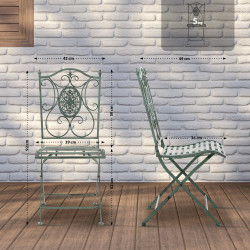 Chaise Sibell, vert antique