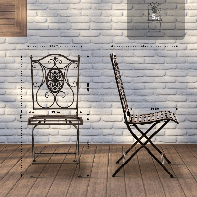 Chaise Sibell, bronze