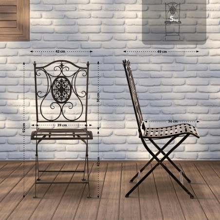 Chaise Sibell, bronze