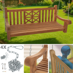 Panchina a dondolo Farm tek,150 cm