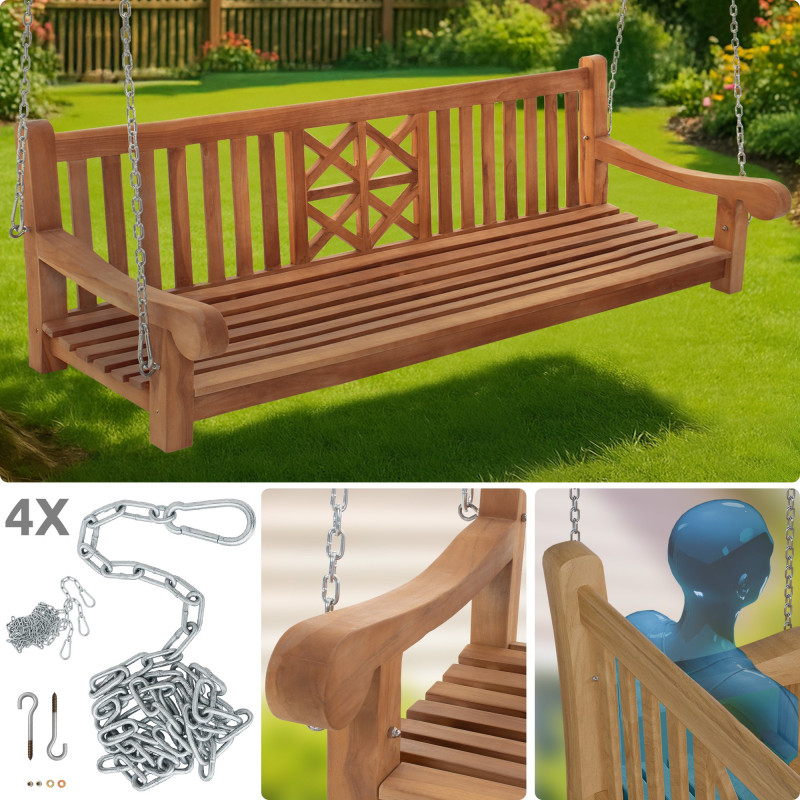 Balancelle de ferme 200 cm en teck