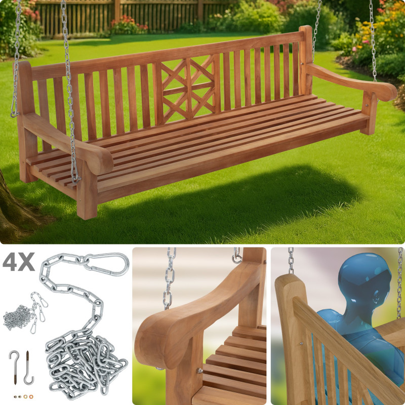 Balancelle de ferme 220 cm en teck