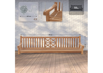 Balancelle de ferme 240 cm en teck