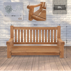 Balancelle Joyce, 120 cm, teck