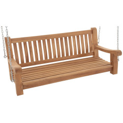 Banco mecedora Joyce Teca,150 cm