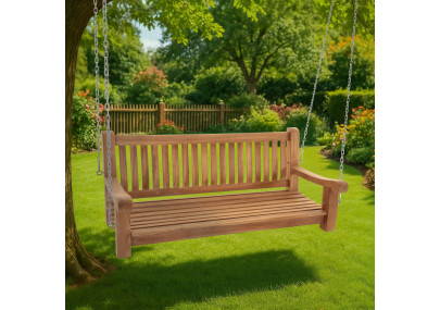 Banco mecedora Joyce Teca,150 cm