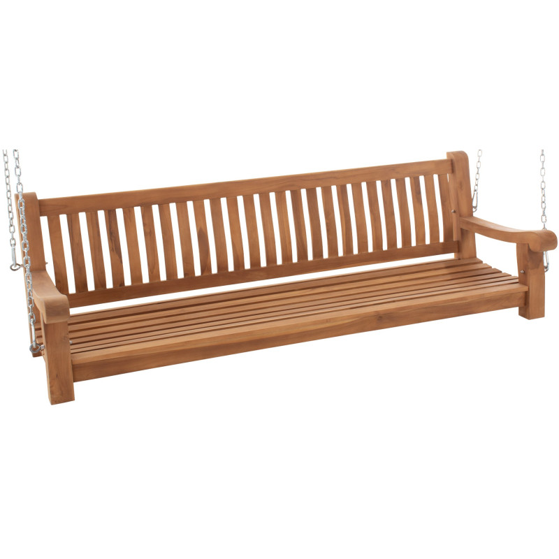 Banc suspendu en teck Joyce 200 cm