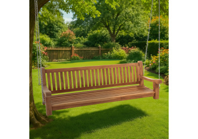 Banc suspendu en teck Joyce 200 cm