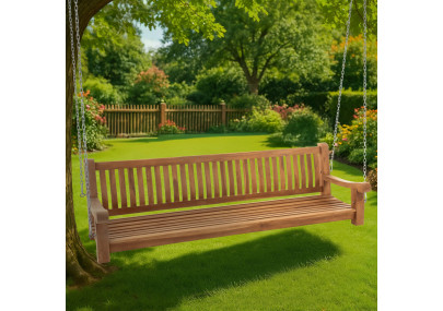 Banc suspendu Joyce, 220 cm, teck