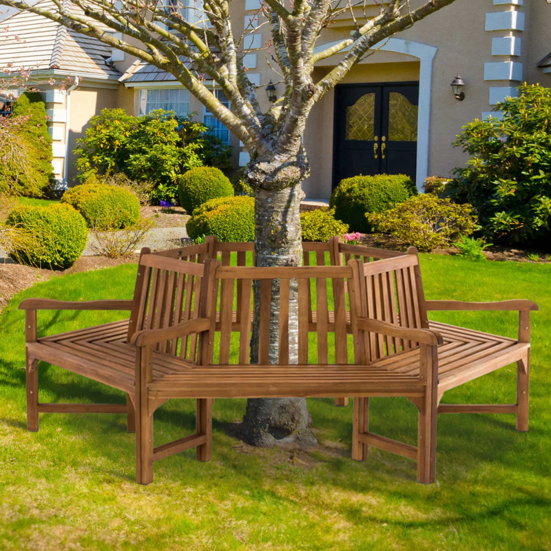 Banc Sonja avec accoudoirs, 250 cm, teck