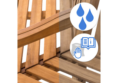 Banc Sonja avec accoudoirs, 250 cm, teck