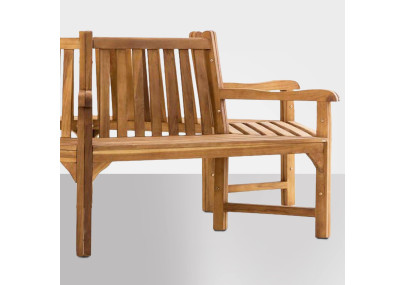 Banc Sonja avec accoudoirs, 250 cm, teck