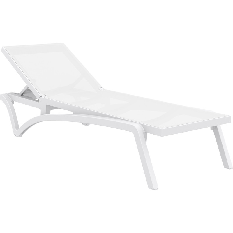 Chaise longue blanche du Pacifique
