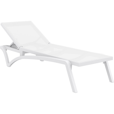 Chaise longue blanche du Pacifique