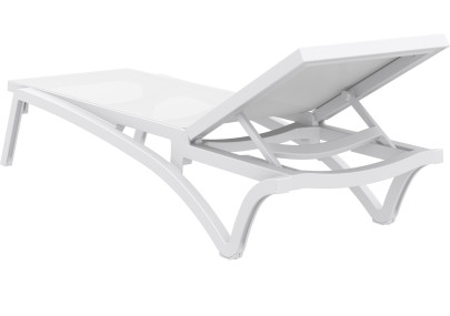 Chaise longue blanche du Pacifique