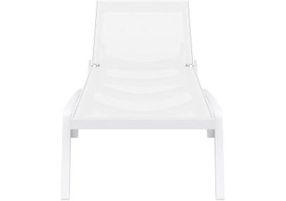 Chaise longue blanche du Pacifique
