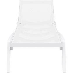 Chaise longue blanche du Pacifique
