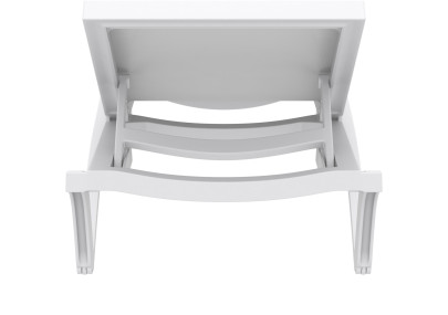 Chaise longue blanche du Pacifique