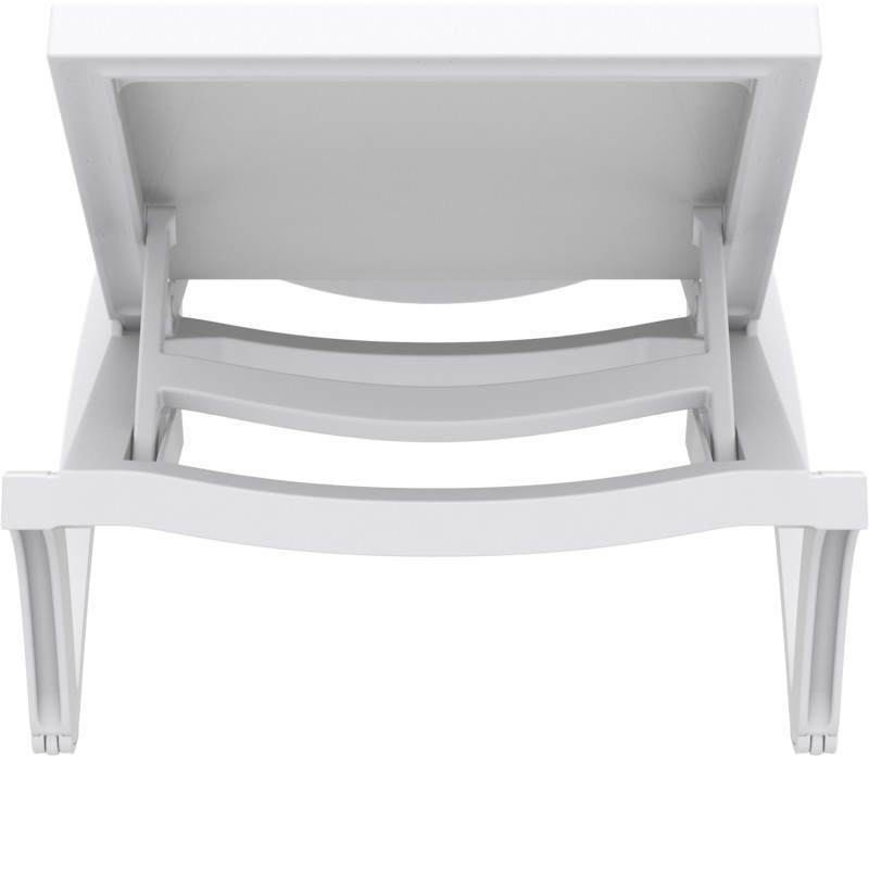 Chaise longue blanche du Pacifique