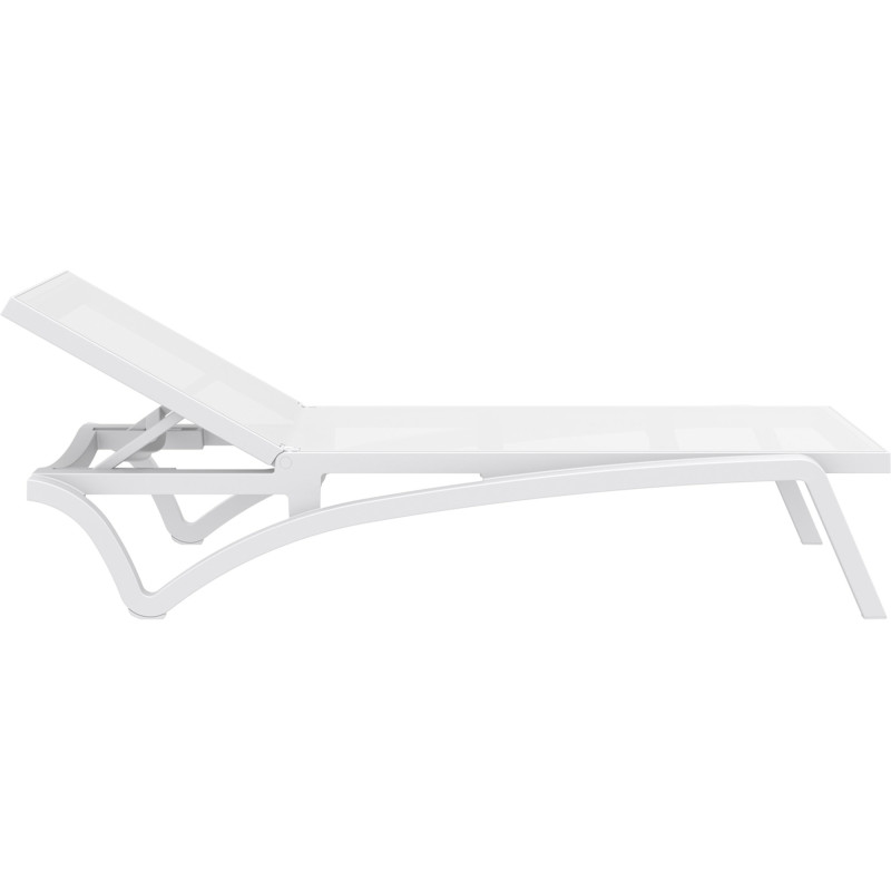 Chaise longue blanche du Pacifique