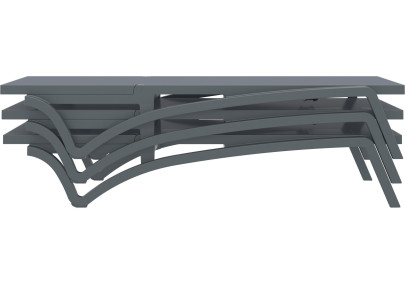 Chaise longue blanche du Pacifique