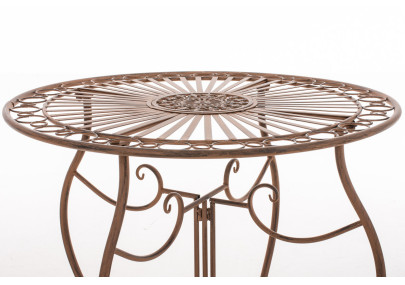 Conjunto de Mesa & 2 Sillas Plegables Aldeano Marrón antiguo