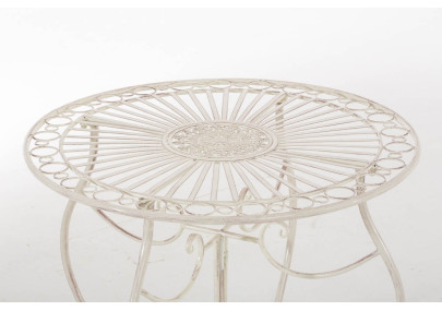 Conjunto de Mesa & 2 Sillas Plegables Aldeano Crema antiguo