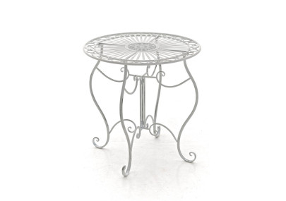 Conjunto de Mesa & 2 Sillas Plegables Aldeano Blanco antiguo