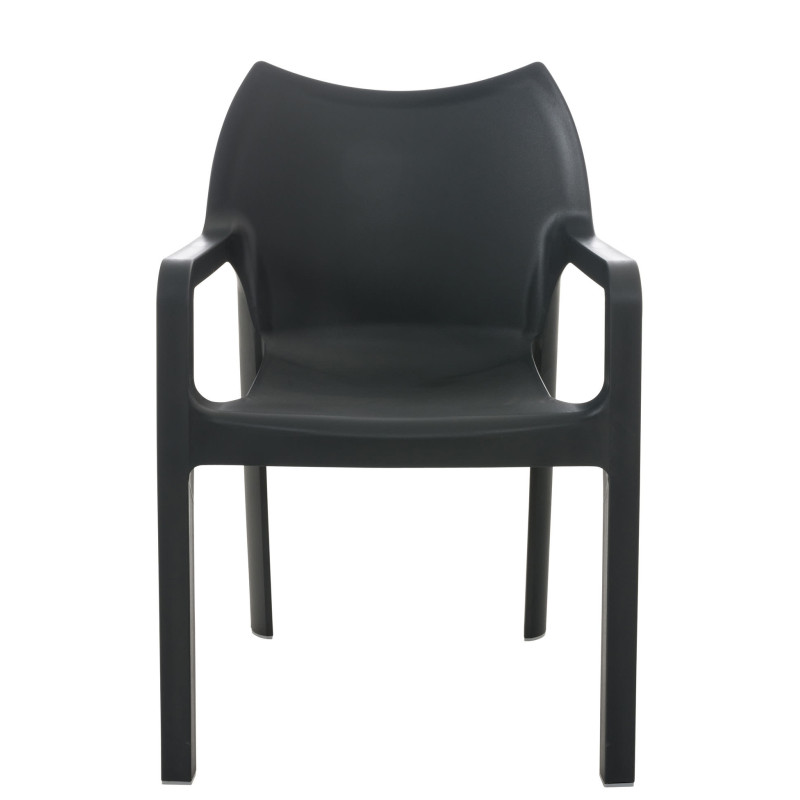 Chaise Diva, gris foncé