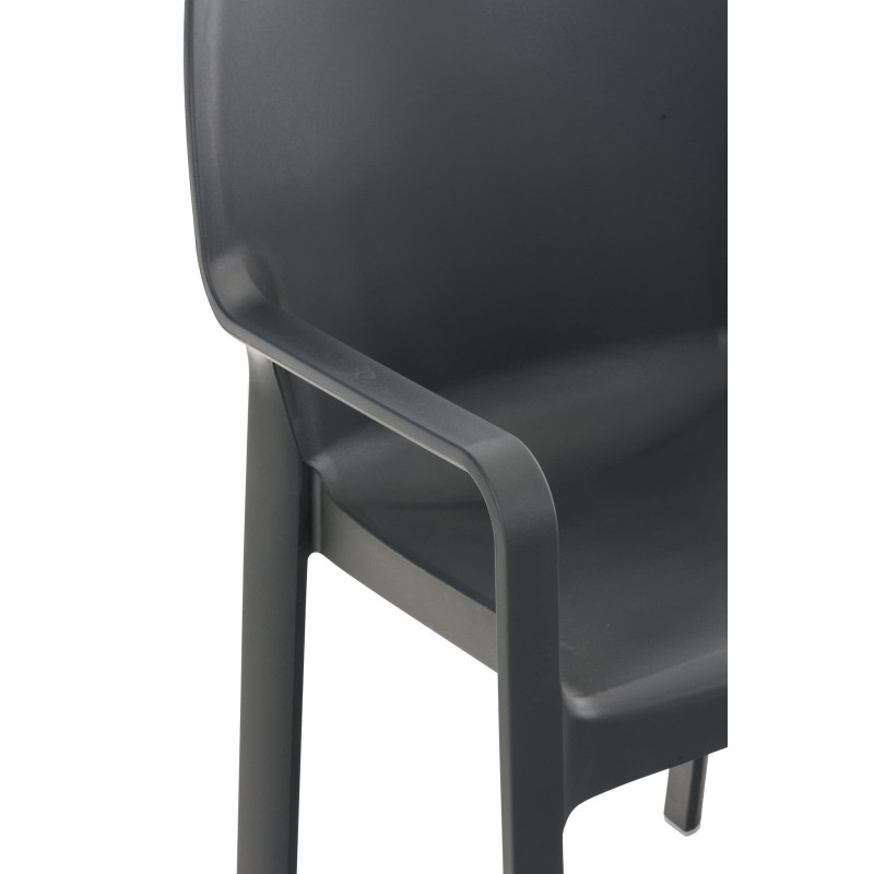 Chaise Diva, gris foncé