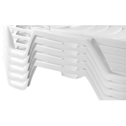 Ensemble de 10 chaises longues blanches des Bahamas