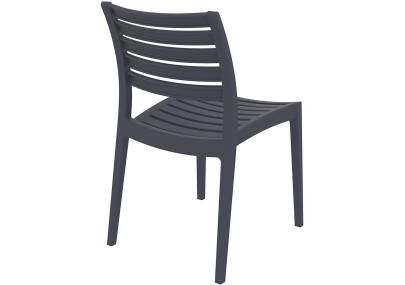 Chaise Ares, gris foncé
