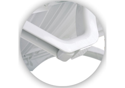 Ensemble de 10 chaises longues blanc aqua