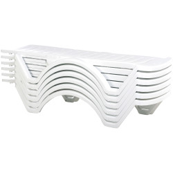 Ensemble de bain de soleil 4 pièces blanc aqua