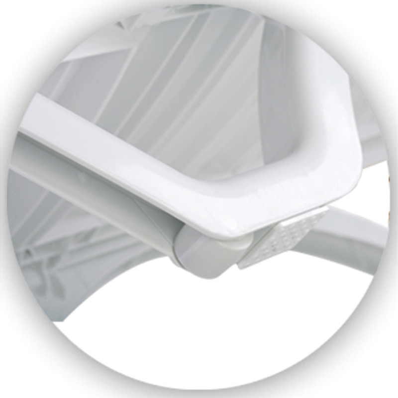 Ensemble de bain de soleil 4 pièces blanc aqua