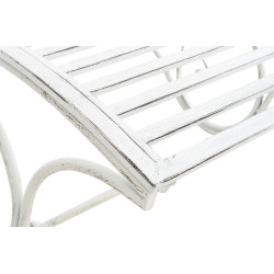 Chaise longue de jardin Amiens blanc antique