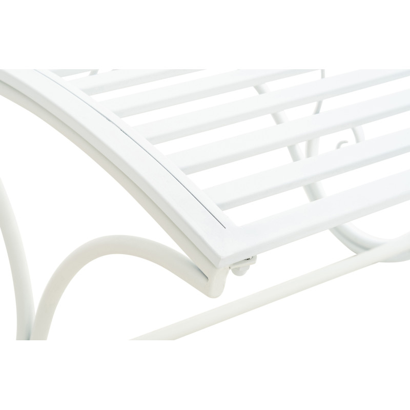 Chaise longue de jardin Amiens blanche