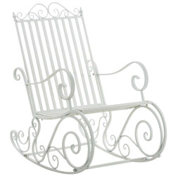 Set de 2 Mecedoras de hierro Smilla Blanco