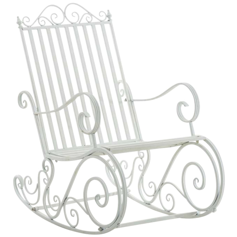 Ensemble de 2 fauteuils à bascule blancs Smilla