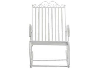 Ensemble de 2 fauteuils à bascule blancs Smilla