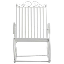 Ensemble de 2 fauteuils à bascule blancs Smilla