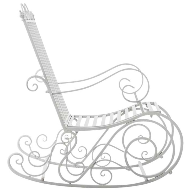 Set de 2 Mecedoras de hierro Smilla Blanco