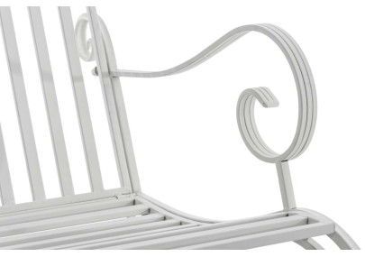 Set de 2 Mecedoras de hierro Smilla Blanco