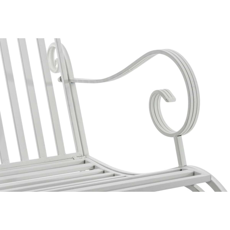 Ensemble de 2 fauteuils ? bascule blancs Smilla