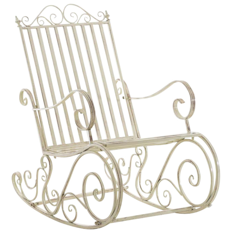 Ensemble de 2 fauteuils à bascule Smilla crème antique