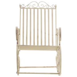 Ensemble de 2 fauteuils à bascule Smilla crème antique