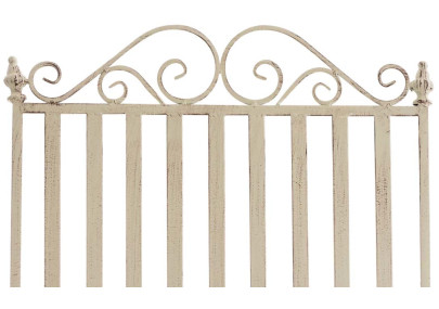 Set de 2 Mecedoras de hierro Smilla Crema antiguo