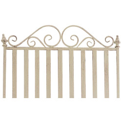 Set de 2 Mecedoras de hierro Smilla Crema antiguo