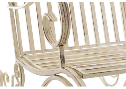 Ensemble de 2 fauteuils à bascule Smilla crème antique