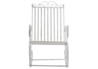 Ensemble de 2 fauteuils à bascule Smilla, blanc antique